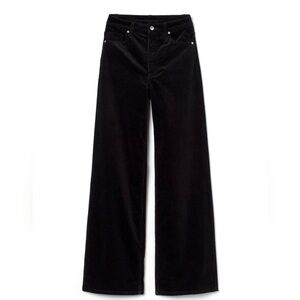 H&M Black Corduroy Pants sz 8